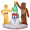 6ft. Airblown® Inflatable Christmas Star Wars Droids & Chewbacca with Tree